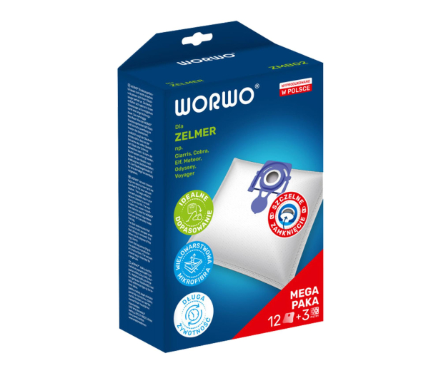 WORWO WORKI NIEBIESKI ZELMER ZMB02 /KPL12 - 1504920 - zdjęcie